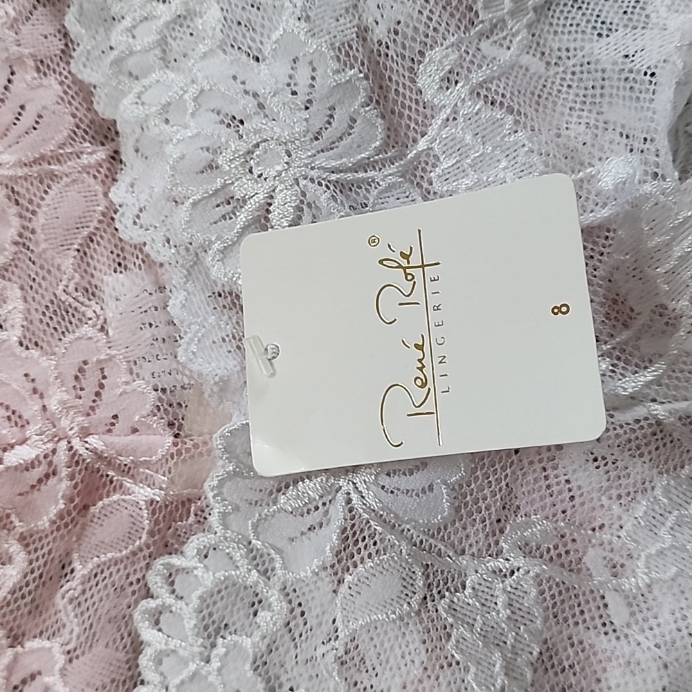 (3) Rene Rofe Womens Lace Sexy Panties Size 8 NWT